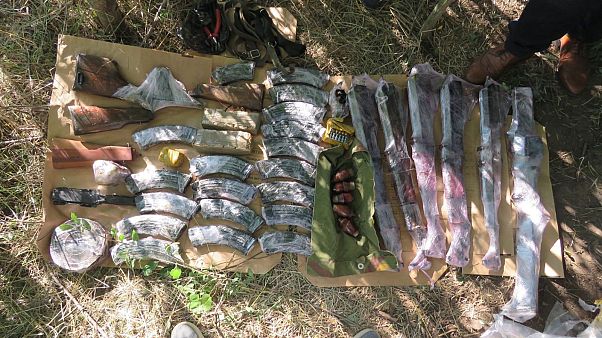 Five automatic rifles, a machine gun and five grenade launchers were among the weapns recovered by authorities. Five automatic rifles, a machine gun and five grenade launchers were among the weapns recovered by authorities.