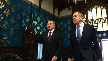 Russian Foreign Minister Sergei Lavrov meets with his Belarusian counterpart Vladimir Makei in Moscow Russian Foreign Minister Sergei Lavrov meets with his Belarusian counterpart Vladimir Makei in Moscow