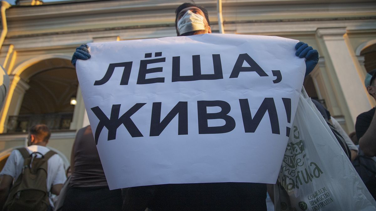 Сторонники Навального вышли на пикет в поддержку свеого лидера (фото АР, архив)