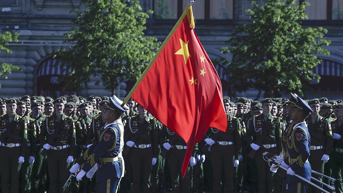 استعراض للجنود الصينيين في الذكرى 75 ليوم النصر على النازية في الساحة الحمراء في موسكو - 2020/06/24
