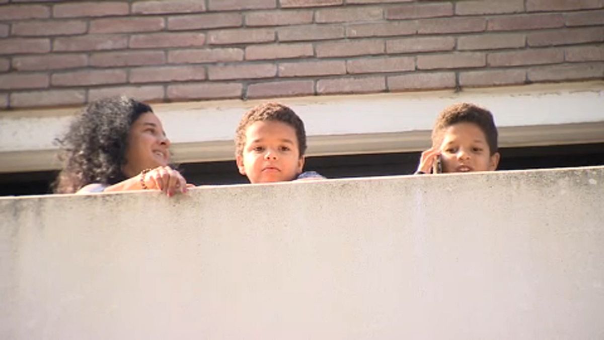 Children returning from Spain in quarantine ahead of school start in Brussels.
