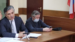 Михаил Ефремов на судебных слушаниях