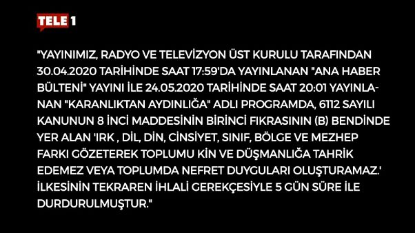 TELE 1 Ekranı TELE 1 Ekranı