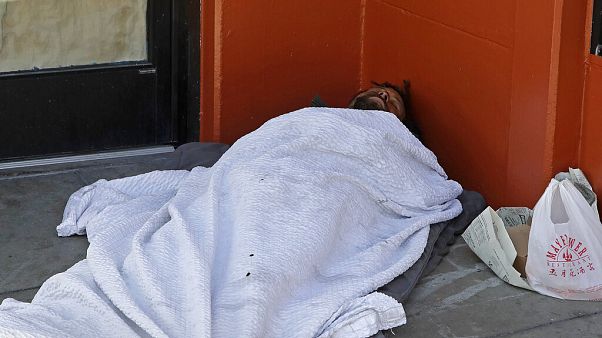Ένας άστεγος άντρας Ένας άστεγος άντρας