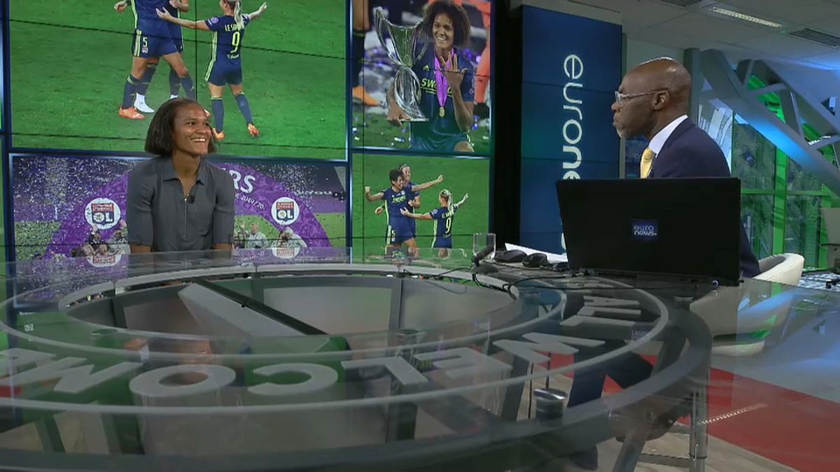 Wendie Renard discusses Lyon's record success with Euronews presenter Tokunbo Salako.