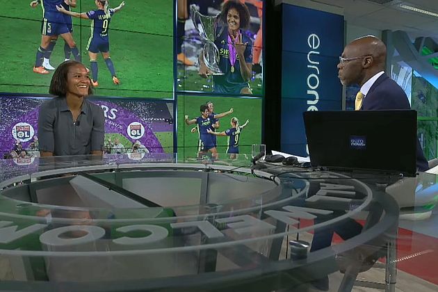 Wendie Renard discusses Lyon's record success with Euronews presenter Tokunbo Salako.