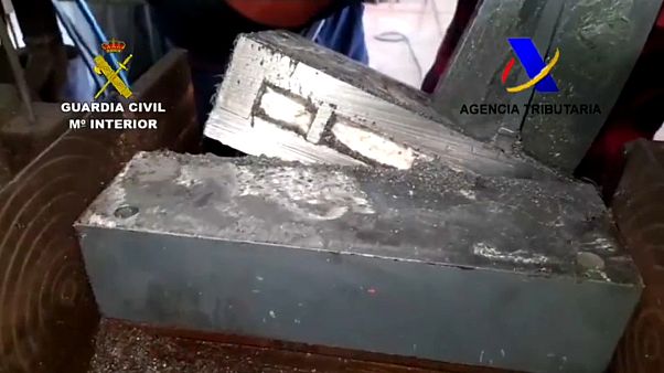 Cocaína descubierta en maquinaria industrial Cocaína descubierta en maquinaria industrial