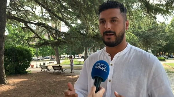 'Future is Now' leader Yassine El Ghlid speaking to Euronews 'Future is Now' leader Yassine El Ghlid speaking to Euronews