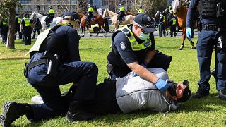 Avustralya'da pandemi protestosu
