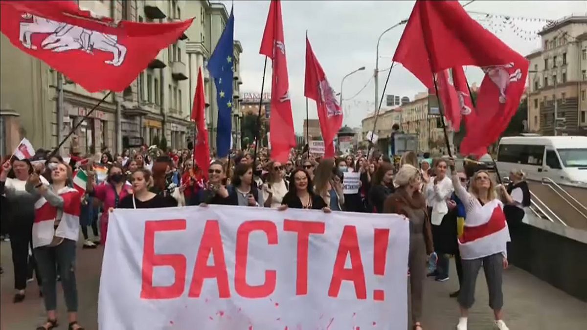 Thousands of women protest in Belarus demanding Lukashenko's resignation
