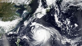 صورة من الفضاء للإعصار هايشن