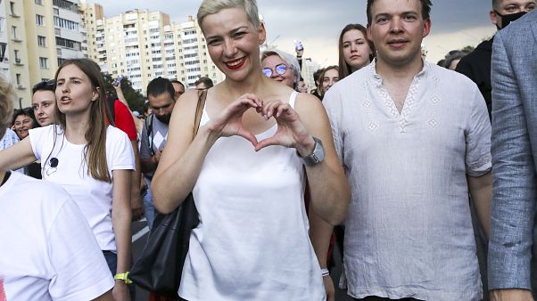Maria Kolesnikova durante una manifestazione a Minsk il 30 agosto scorso Maria Kolesnikova durante una manifestazione a Minsk il 30 agosto scorso