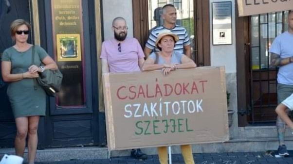 Sopronban mintegy kilencszázan tüntettek Sopronban mintegy kilencszázan tüntettek