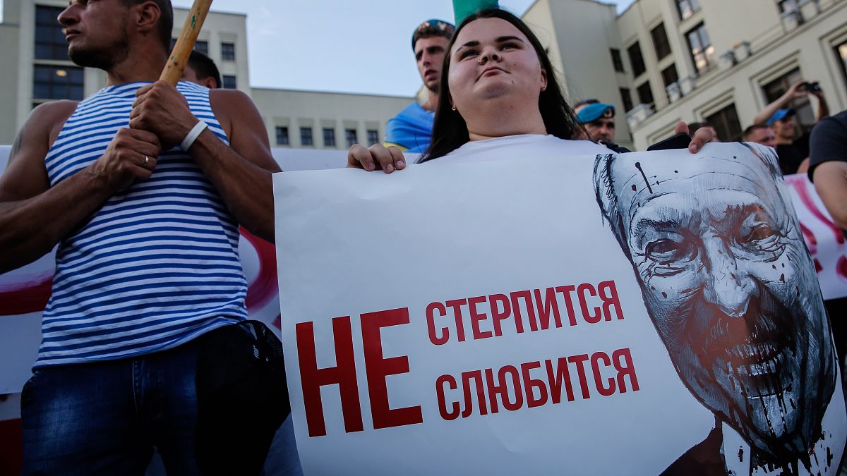 Tüntetés Minszkben