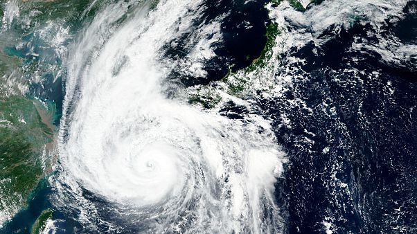 A NASA műholdképe a Hájsen tájfunról A NASA műholdképe a Hájsen tájfunról