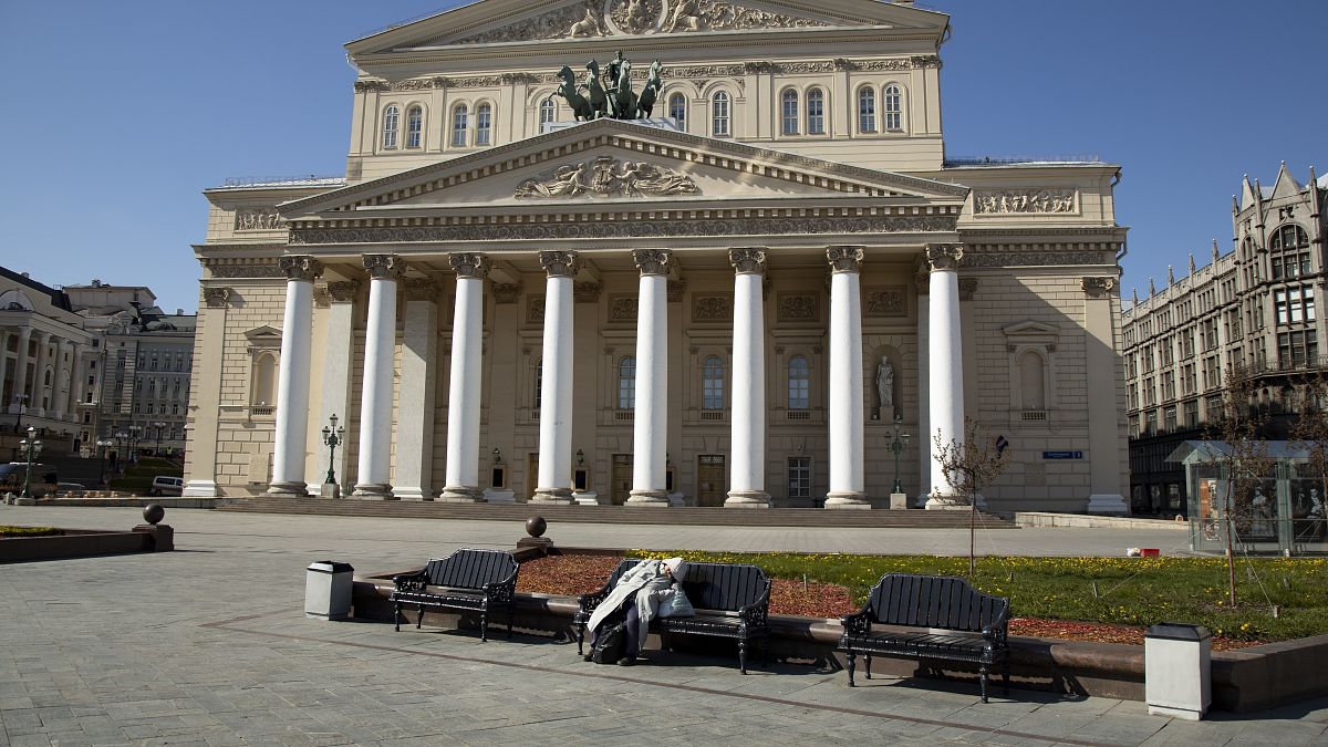 مسرح البولشوي في موسكو ، روسيا .  2021/05/01