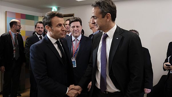 Ο πρόεδρος της Γαλλίας Ε.Μακρόν με τον πρωθυπουργό της Ελλάδας Κ.Μητσοτάκη Ο πρόεδρος της Γαλλίας Ε.Μακρόν με τον πρωθυπουργό της Ελλάδας Κ.Μητσοτάκη