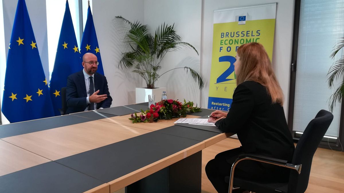 Charles Michel exkluzív interjút adott az Euronewsnak