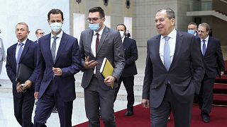 Suriye Devlet Başkanı Beşşar Esad, Rusya Dışişleri Bakanı Sergey Lavrov'u Şam'da kabul etti