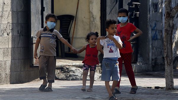 أطفال في قطاع غزة في ظل تفشي وباء كورونا أطفال في قطاع غزة في ظل تفشي وباء كورونا