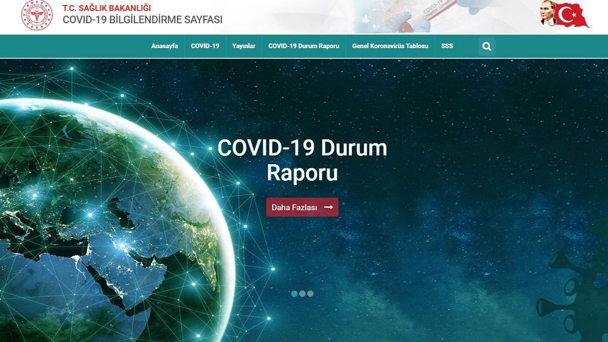 Sağlık Bakanlığı, Covid-19 veri bilgilendirme sayfası