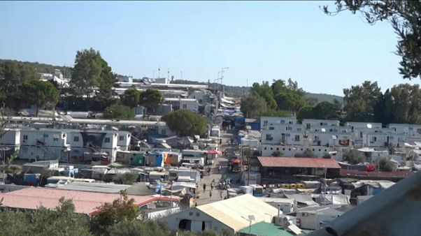 Flüchtlingslager in Moria Flüchtlingslager in Moria
