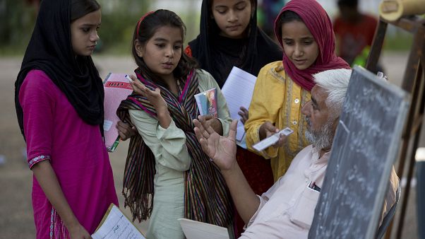 Literacy class in Pakistan Literacy class in Pakistan