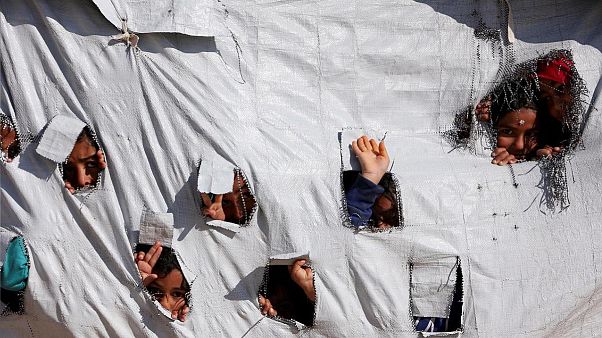 Suriye'nin Haseke kentinde, IŞİD militanlarının ve ailelerinin tutulduğu el Hol kampı Suriye'nin Haseke kentinde, IŞİD militanlarının ve ailelerinin tutulduğu el Hol kampı