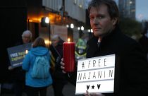 - In this Jan. 16, 2017 file photo, Richard Ratcliffe husband of imprisoned British-Iranian dual national Nazanin Zaghari-Ratcliffe, poses during a London vigil.