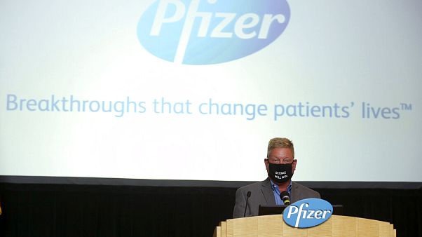 Presentación de la vacuna de Pfizer el pasado julio. Presentación de la vacuna de Pfizer el pasado julio.