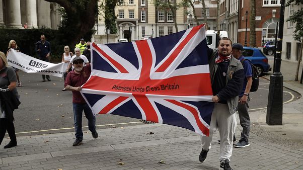 Supporters of Brexit demonstrate in London on Wednesday Supporters of Brexit demonstrate in London on Wednesday