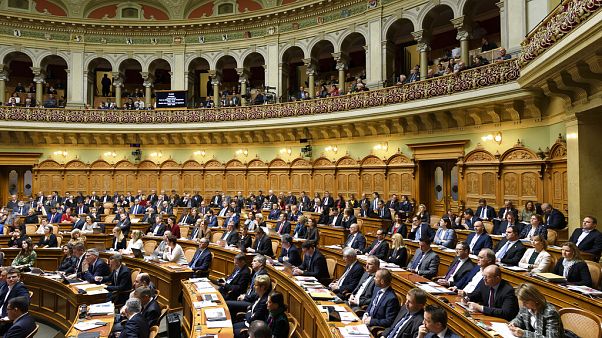 Mitglieder des Nationalrats im Parlamentsgebäude in Bern, 11. Dezember 2019 Mitglieder des Nationalrats im Parlamentsgebäude in Bern, 11. Dezember 2019