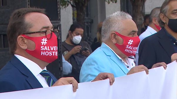 Manifestación en apoyo a la hostelería en España Manifestación en apoyo a la hostelería en España