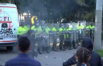Manifestación en Bogotá contra la brutalidad policial