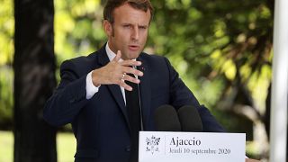 Emmanuel Macron à Ajaccio