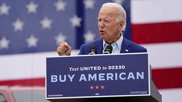 Demokrat Parti'nin başkan adayı olan Joe Biden Demokrat Parti'nin başkan adayı olan Joe Biden