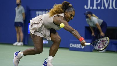 Serena Williams während des Spiels gegen Asarenka.