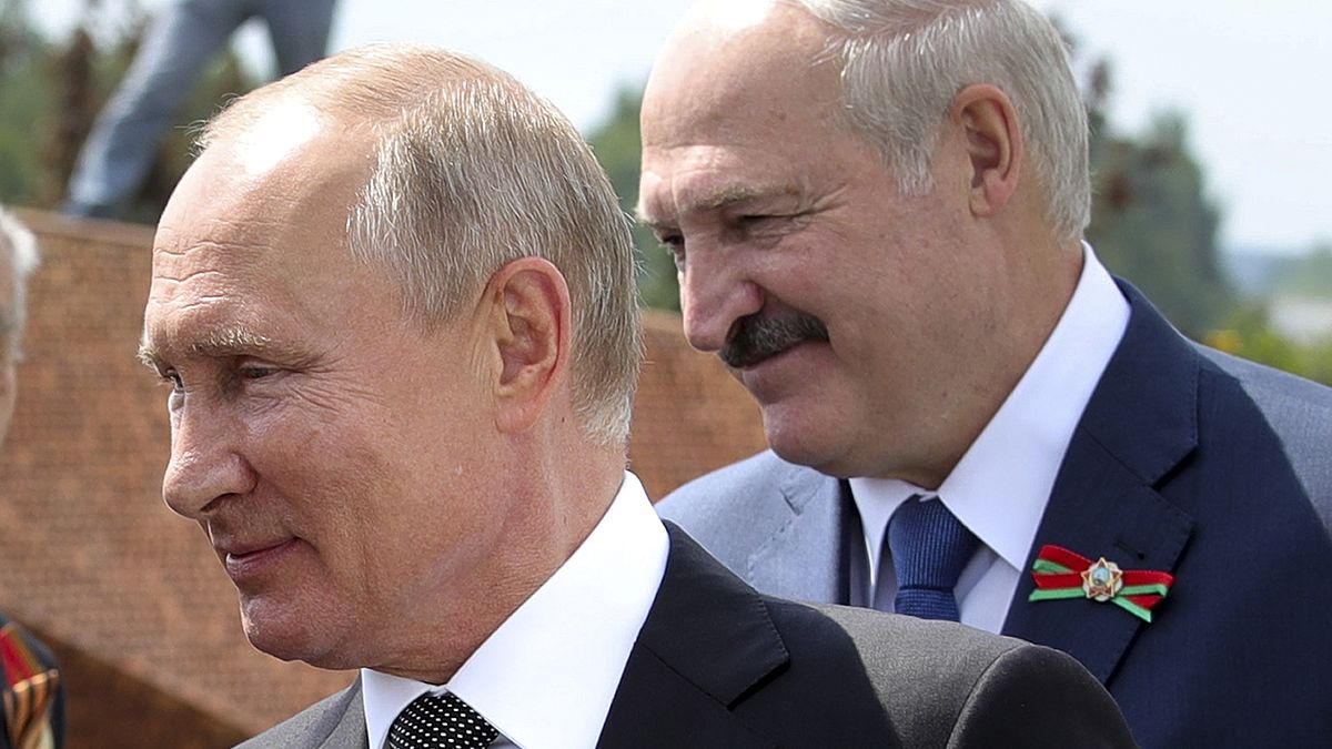 Президент РФ Путин и президент РБ Лукашенко, июнь 2020 