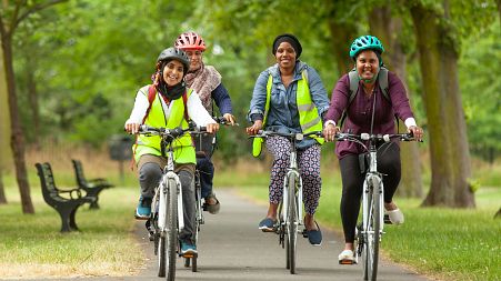 Cycle Sisters on a group ride