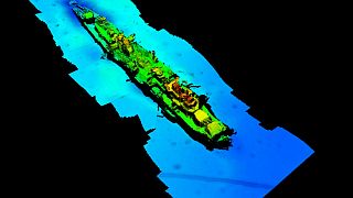 A multi-beam echosounder has made a sonar scan of the wreck