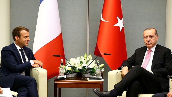 Cumhurbaşkanı Recep Tayyip Erdoğan ile Fransa Cumhurbaşkanı Emmanuel Macron Cumhurbaşkanı Recep Tayyip Erdoğan ile Fransa Cumhurbaşkanı Emmanuel Macron