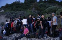 Migrantes desalojados de Moria pedem ajuda à UE