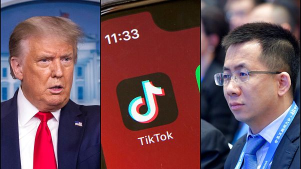 ABD Başkanı Donald Trump (solda) Tiktok'un Çin'deki CEO'su Zhang Yiming (sağda) ABD Başkanı Donald Trump (solda) Tiktok'un Çin'deki CEO'su Zhang Yiming (sağda)