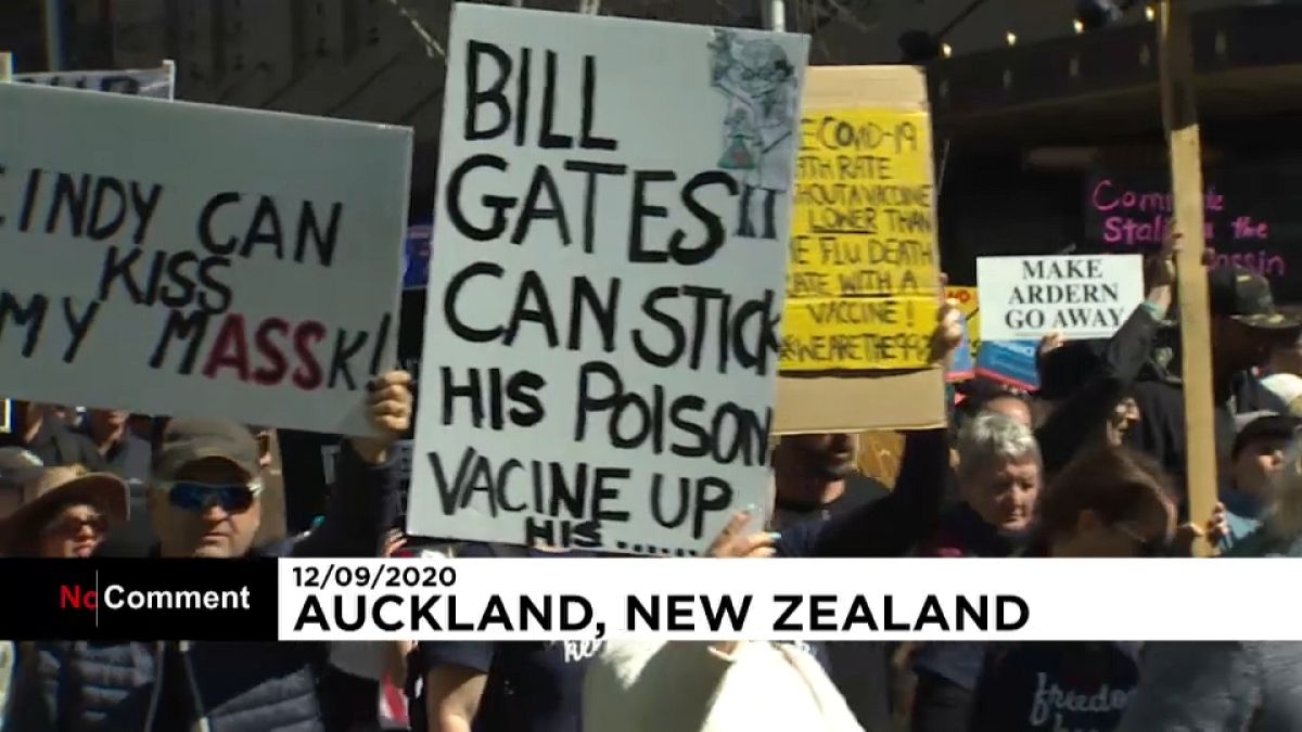 Covid-19: Yeni Zelanda'da 'maskesiz' karantina protestosu 