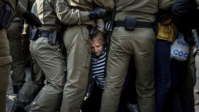 На акции протеста в Минске