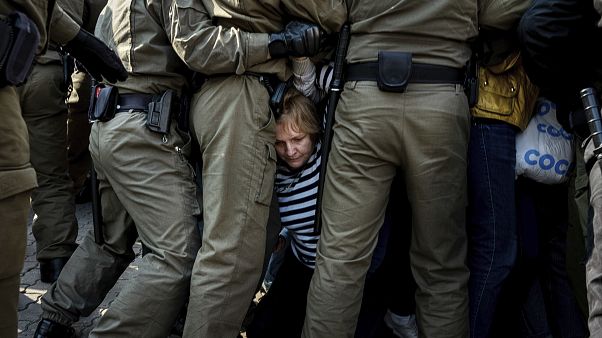 На акции протеста в Минске На акции протеста в Минске