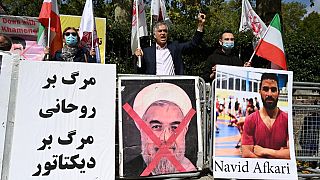 Protest in London nach der Hinrichtung von Navid Afkari in Iran