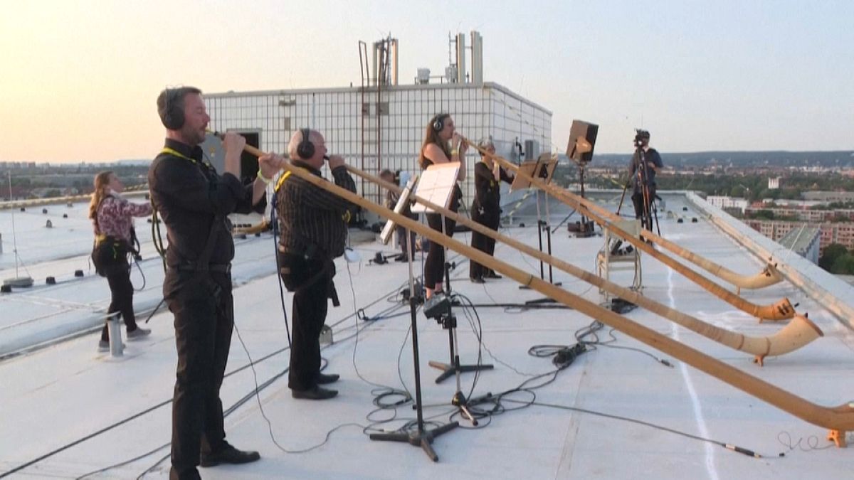 Il concerto sul tetto dell'Orchestra Sinfonica di Dresda