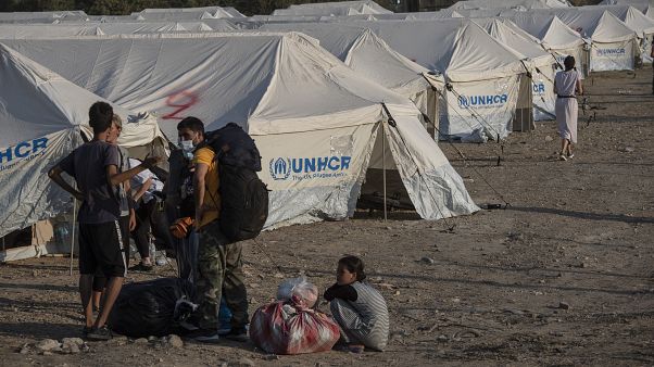 Άποψη από τον νέο καταυλισμό αιτούντων άσυλο στη Λέσβο Άποψη από τον νέο καταυλισμό αιτούντων άσυλο στη Λέσβο