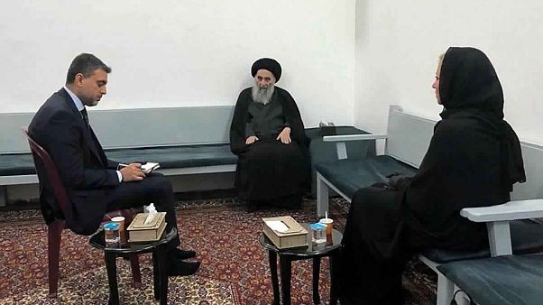 Irak'ın Şii lideri Büyük Ayetullah Ali Sistani Irak'ın Şii lideri Büyük Ayetullah Ali Sistani